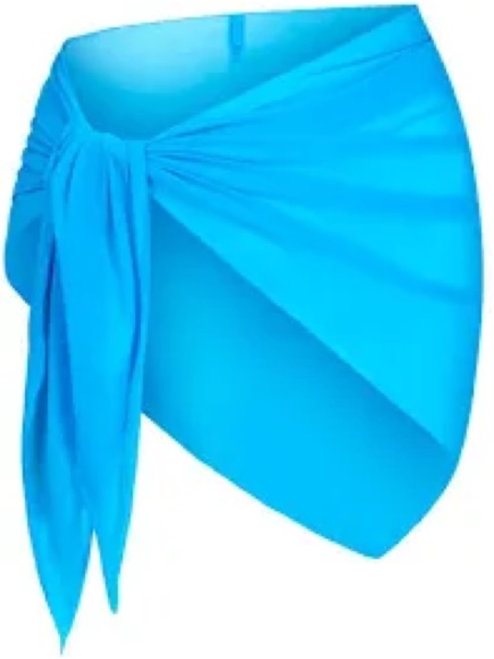 Skims Mesh Sarong Mini Skirt Turquoise NWT Size S/M Tie Skirt